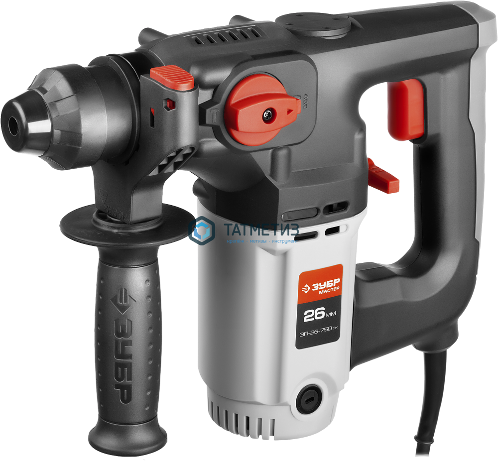 Перфоратор SDS-plus, ЗУБР ЗП-26-750 ЭК, 2.6 Дж, 0-1000 об/мин, 0-4800 уд/мин, 750Вт, кейс Перфоратор SDS-plus, ЗУБР ЗП-26-750 ЭК, 2.6 Дж, 0-1000 об/мин, 0-4800 уд/мин, 750Вт, кейс