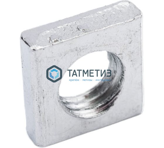 Гайка квадратная низкая DIN 562, оц М10  ( 200 шт/уп) -  магазин крепежа  «ТАТМЕТИЗ»