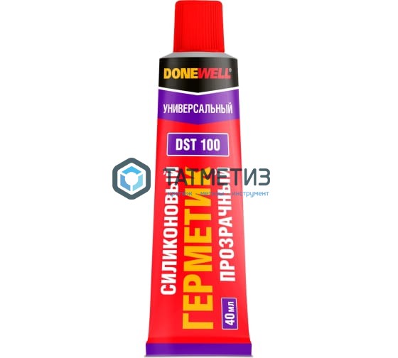 Герметик силиконовый DONEWELL универсальный ПРОЗРАЧНЫЙ 40 мл DST-100/24 Герметик силиконовый DONEWELL универсальный ПРОЗРАЧНЫЙ 40 мл DST-100/24