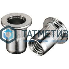 Заклепка резьбовая цилиндрический борт М 5 L=13 (0,5-2,5) мм NX | «ТАТМЕТИЗ» Заклепка резьбовая цилиндрический борт М 5 L=13 (0,5-2,5) мм NX - магазин крепежа «ТАТМЕТИЗ»