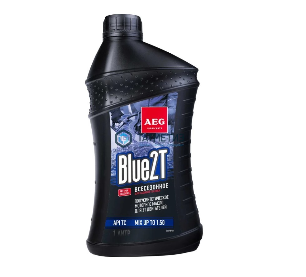 Масло 2Т полусинтетическое API TC BLUE, 1л, AEG (10) -  магазин крепежа «ТАТМЕТИЗ»