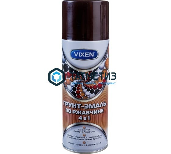 Краска аэроз. VIXEN ШОКОЛАДНО-КОРИЧНЕВАЯ 520 мл. RAL 8017 Краска аэроз. VIXEN ШОКОЛАДНО-КОРИЧНЕВАЯ 520 мл. RAL 8017