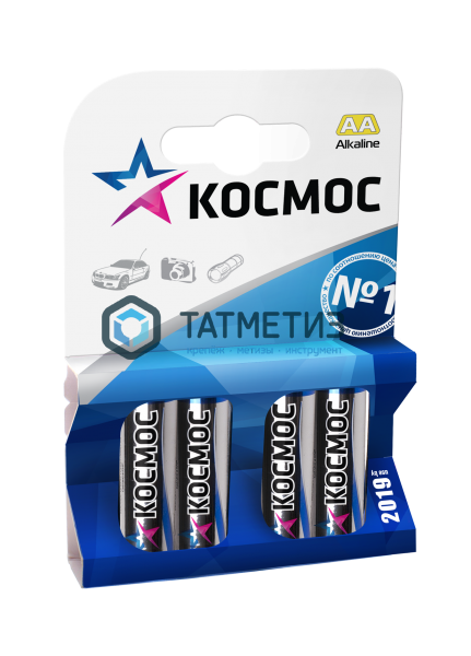 Батарейка алкалиновая тип АА КОСМОС Батарейка алкалиновая тип АА КОСМОС