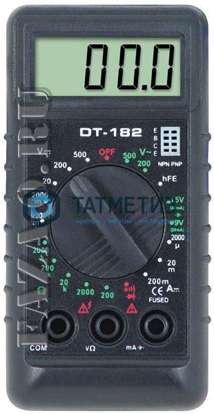 Мультиметр портативный М-182 (DT-182) PROconnect | «ТАТМЕТИЗ» Мультиметр портативный М-182 (DT-182) PROconnect - магазин крепежа «ТАТМЕТИЗ»