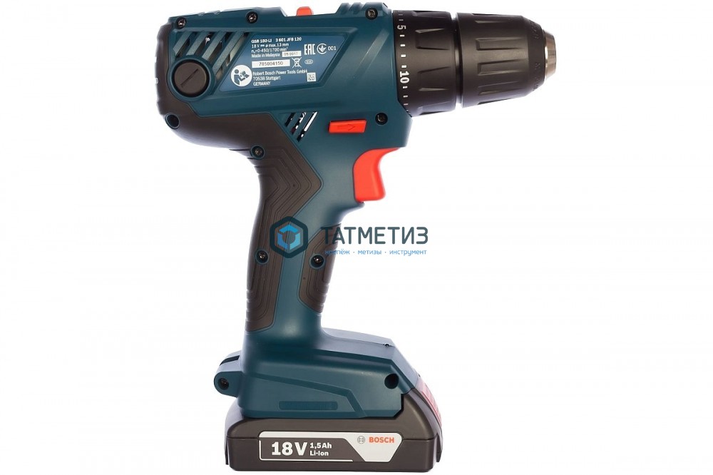 Дрель-шуруповерт аккумуляторная Bosch GSR 140-LI, 2 х 1,5 Ач, ЗУ Дрель-шуруповерт аккумуляторная Bosch GSR 140-LI, 2 х 1,5 Ач, ЗУ