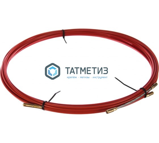 Протяжка кабельная REXANT (мини УЗК в бухте), стеклопруток, d=3,5 мм 20 м, красная Протяжка кабельная REXANT (мини УЗК в бухте), стеклопруток, d=3,5 мм 20 м, красная