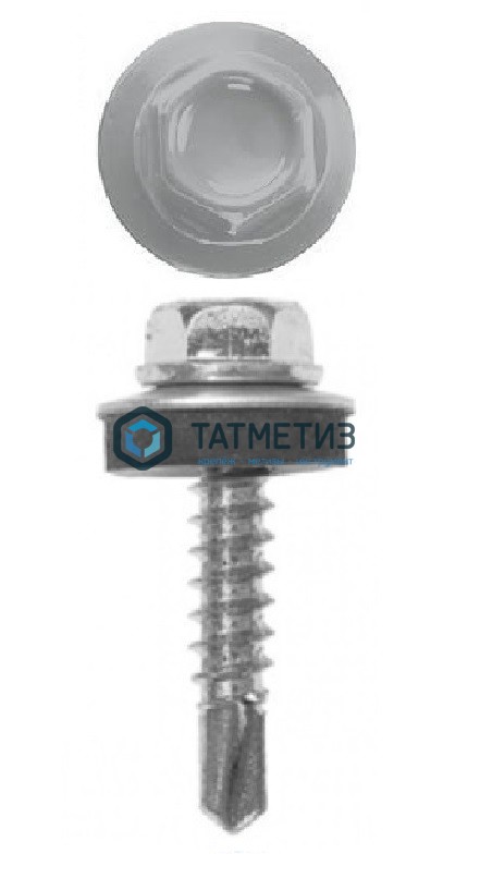 Саморез окраш.кров. 5,5х19 /7004/  (250 шт/уп)  HW -  магазин «ТАТМЕТИЗ»