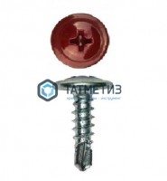 Саморез п/ш сверло 4,2x16  RAL 3005 -  магазин крепежа «ТАТМЕТИЗ»