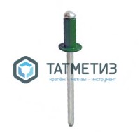 Заклепки ZK ал/ст 4,0x10 RAL 6002 (1000 шт/уп) DR -  магазин крепежа «ТАТМЕТИЗ»