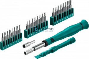 Набор отвертка для точных работ со сменными битами 28 предм., KRAFTOOL Precision-28 | «ТАТМЕТИЗ» Набор отвертка для точных работ со сменными битами 28 предм., KRAFTOOL Precision-28 - магазин крепежа «ТАТМЕТИЗ»
