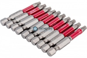 Бита TORX 25- 50, магнит, S2 "Quadro Torsion" (10 шт/уп) | «ТАТМЕТИЗ» Бита TORX 25- 50, магнит, S2 "Quadro Torsion" (10 шт/уп) - магазин крепежа «ТАТМЕТИЗ»