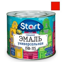 Эмаль ПФ-115  КРАСНАЯ  1,8 кг-. /6 СТАРТ -  магазин крепежа «ТАТМЕТИЗ»