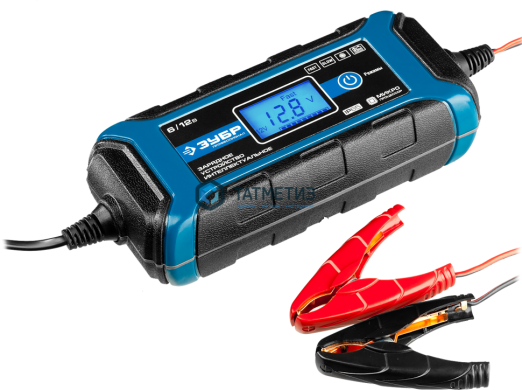 Зарядное устройство 6 В/12 В, 4 А, автомат, IP65, AGM, GEL, WET, ЗУБР Профессионал | «ТАТМЕТИЗ» Зарядное устройство 6 В/12 В, 4 А, автомат, IP65, AGM, GEL, WET, ЗУБР Профессионал - магазин крепежа «ТАТМЕТИЗ»