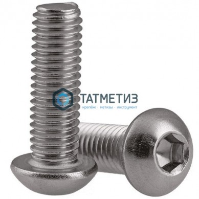 Винт ISO 7380 А2 M 6х 8 | «ТАТМЕТИЗ» Винт ISO 7380 А2 M 6х 8 - магазин крепежа «ТАТМЕТИЗ»