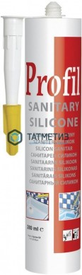 Герметик силиконовый Profil санитарный БЕЛЫЙ 280 мл / 15 -  магазин крепежа «ТАТМЕТИЗ»