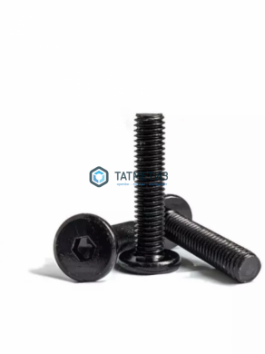 Винт с плоской головкой и внутр 6-гр, оксид 6х 16 | «ТАТМЕТИЗ» Винт с плоской головкой и внутр 6-гр, оксид 6х 16 - магазин крепежа «ТАТМЕТИЗ»