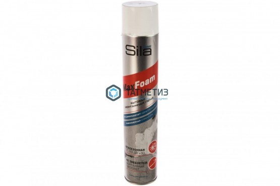 Пена монтажная SILA HOME MAX FOAM 750 мл всесезонная /12 | «ТАТМЕТИЗ» Пена монтажная SILA HOME MAX FOAM 750 мл всесезонная /12 - магазин крепежа «ТАТМЕТИЗ»