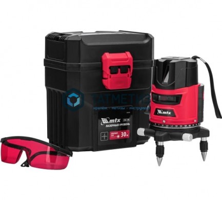 Уровень лазерный CRX-30R, 30 м, красный луч, батарейки, резьба 5/8"// MTX | «ТАТМЕТИЗ» Уровень лазерный CRX-30R, 30 м, красный луч, батарейки, резьба 5/8"// MTX - магазин крепежа «ТАТМЕТИЗ»