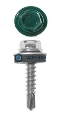 Саморез окраш.кров. 5,5х19 /6026/ (300 шт/уп) ОМАХ | «ТАТМЕТИЗ» Саморез окраш.кров. 5,5х19 /6026/ (300 шт/уп) ОМАХ - магазин крепежа «ТАТМЕТИЗ»