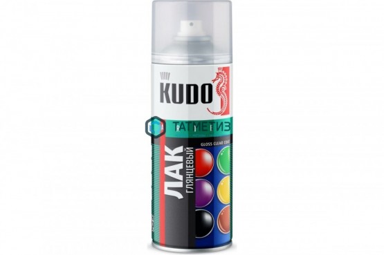 Лак акриловый универсальный KU-9002 аэрозоль бесцветный глянцевый 520 мл KUDO | «ТАТМЕТИЗ» Лак акриловый универсальный KU-9002 аэрозоль бесцветный глянцевый 520 мл KUDO - магазин крепежа «ТАТМЕТИЗ»