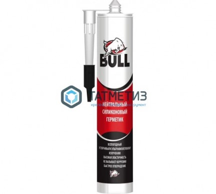 Герметик силиконовый Bull нейтральный БЕЛЫЙ 280 мл -  магазин крепежа «ТАТМЕТИЗ»