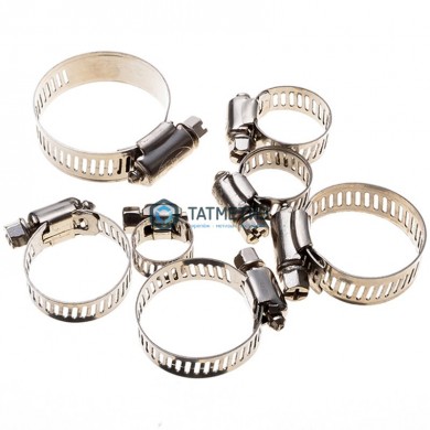 Хомут червячный нержавеющий 35-50 мм накатная лента 12мм ЗУБР Профессионал (100 шт/уп) | «ТАТМЕТИЗ» Хомут червячный нержавеющий 35-50 мм накатная лента 12мм ЗУБР Профессионал (100 шт/уп) - магазин крепежа «ТАТМЕТИЗ»