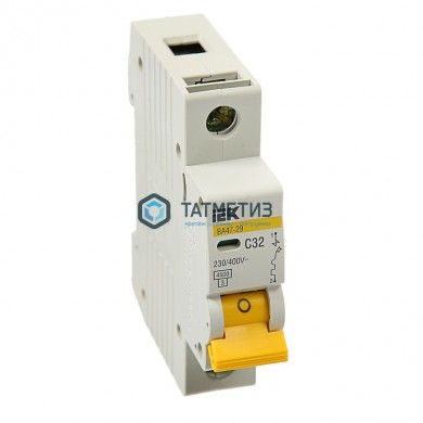 Выключатель авт. мод. 1п C 32А ВА 47-29 4.5кА MVA20-1-032-C ИЭК | «ТАТМЕТИЗ» Выключатель авт. мод. 1п C 32А ВА 47-29 4.5кА MVA20-1-032-C ИЭК - магазин крепежа «ТАТМЕТИЗ»
