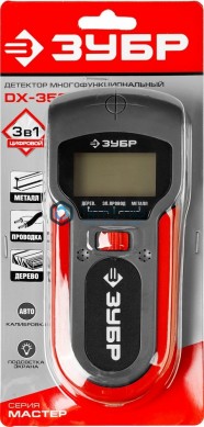 Металлодетектор многофункц, ЗУБР, ЖК, автокалибровка, металл(38мм), проводка(50мм), дерево(19мм) | «ТАТМЕТИЗ» Металлодетектор многофункц, ЗУБР, ЖК, автокалибровка, металл(38мм), проводка(50мм), дерево(19мм) - магазин крепежа «ТАТМЕТИЗ»