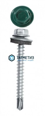 Саморез окраш.кров. 4,8х50 (51) /6026/ (150 шт/уп) ТК | «ТАТМЕТИЗ» Саморез окраш.кров. 4,8х50 (51) /6026/ (150 шт/уп) ТК - магазин крепежа «ТАТМЕТИЗ»