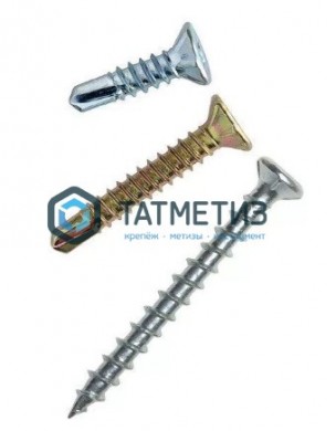 Саморезы оконные 3,9х32 сверло цинк (10 000 шт/уп) КК | «ТАТМЕТИЗ» Саморезы оконные 3,9х32 сверло цинк (10 000 шт/уп) КК - магазин крепежа «ТАТМЕТИЗ»