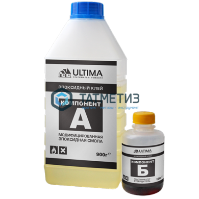 Клей эпоксидный на основе эпоксидной смолы 1000 гр Ultima | «ТАТМЕТИЗ» Клей эпоксидный на основе эпоксидной смолы 1000 гр Ultima - магазин крепежа «ТАТМЕТИЗ»