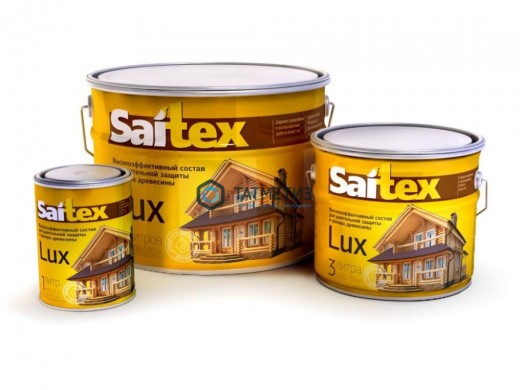 Деревозащитное средство Saitex LUX БЕЛЫЙ 1 л./14 | «ТАТМЕТИЗ» Деревозащитное средство Saitex LUX БЕЛЫЙ 1 л./14 - магазин крепежа «ТАТМЕТИЗ»