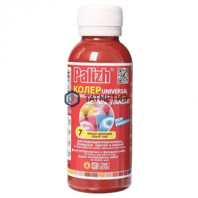 Паста колер. унив. ПалИж № 07  ТЕМНО-КРАСНАЯ  100 ml./6 -  магазин крепежа «ТАТМЕТИЗ»