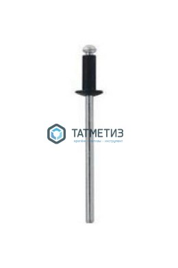 Заклепки ZK ал/ст 4,0x10 RAL 9005 (1000 шт/уп) черный антрацит -  магазин крепежа «ТАТМЕТИЗ»