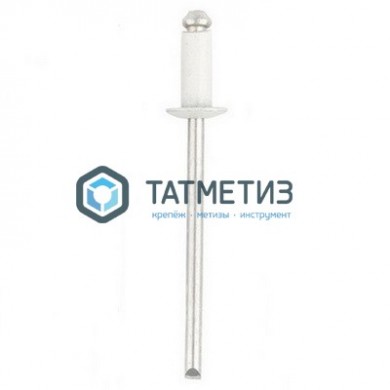 Заклепки ZK ал/ст 4,0x10 RAL 9003 (1000 шт/уп) -  магазин крепежа «ТАТМЕТИЗ»