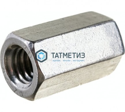 Гайка удлиненная М 6 DIN 6334 нерж А2 | «ТАТМЕТИЗ» Гайка удлиненная М 6 DIN 6334 нерж А2 - магазин крепежа «ТАТМЕТИЗ»