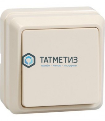 Выключатель 1-кл. ОП Октава 10А IP20 BC20-1-0-ОКм крем. ИЭК EVO10-K33-10-DC -  магазин крепежа «ТАТМЕТИЗ»