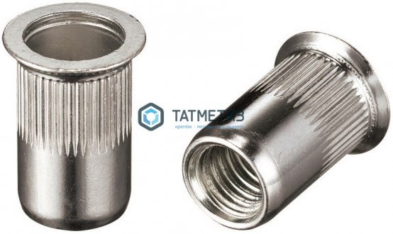 Заклепка резьбовая потайной борт М 4 ( 600 шт/уп) ТК | «ТАТМЕТИЗ» Заклепка резьбовая потайной борт М 4 ( 600 шт/уп) ТК - магазин крепежа «ТАТМЕТИЗ»