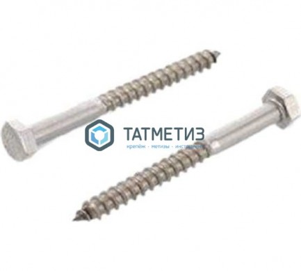 Шуруп по дереву DIN 571 А2 6X80 | «ТАТМЕТИЗ» Шуруп по дереву DIN 571 А2 6X80 - магазин крепежа «ТАТМЕТИЗ»