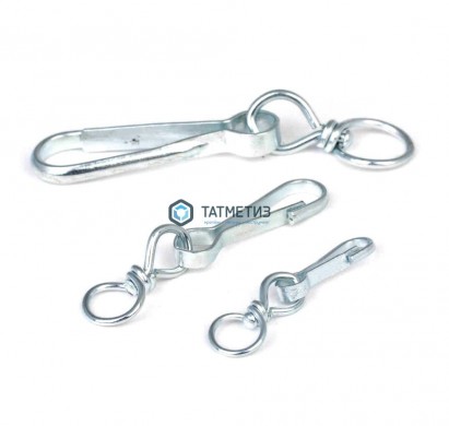 Карабин Тип А с вертлюгом 60 (100 шт/уп) | «ТАТМЕТИЗ» Карабин Тип А с вертлюгом 60 (100 шт/уп) - магазин крепежа «ТАТМЕТИЗ»