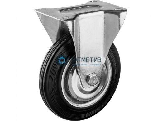 Колесо неповоротное c площадкой под 4 болта d 200 мм | «ТАТМЕТИЗ» Колесо неповоротное c площадкой под 4 болта d 200 мм - магазин крепежа «ТАТМЕТИЗ»