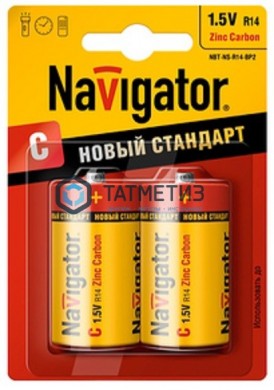 Батарейка Navigator R14 (маленький бочонок) | «ТАТМЕТИЗ» Батарейка Navigator R14 (маленький бочонок) - магазин крепежа «ТАТМЕТИЗ»