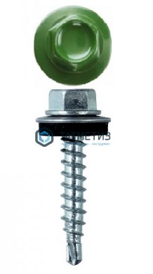 Саморез окраш.кров. 4,8х29 /6002/ светло-зеленый | «ТАТМЕТИЗ» Саморез окраш.кров. 4,8х29 /6002/ светло-зеленый - магазин крепежа «ТАТМЕТИЗ»