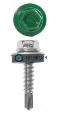 Саморез окраш.кров. 5,5х19 /6029/ DAXMER M (10х250) | «ТАТМЕТИЗ» Саморез окраш.кров. 5,5х19 /6029/ DAXMER M (10х250) - магазин крепежа «ТАТМЕТИЗ»