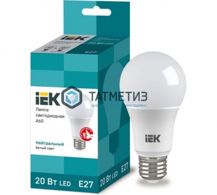 Лампа светодиодная LED 20Вт белый ECO Е27 IEK | «ТАТМЕТИЗ» Лампа светодиодная LED 20Вт белый ECO Е27 IEK - магазин крепежа «ТАТМЕТИЗ»