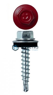 Саморез окраш.кров. 4,8х29 /3005/ винно-красный | «ТАТМЕТИЗ» Саморез окраш.кров. 4,8х29 /3005/ винно-красный - магазин крепежа «ТАТМЕТИЗ»
