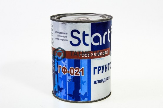 Грунт ГФ-021  КРАСНО-КОРИЧНЕВЫЙ  0,8 кг-, СТАРТ /14 -  магазин крепежа «ТАТМЕТИЗ»