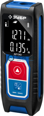 Дальномер лазерный "ДЛ-50", точность 2 мм, дальность 50м, класс защиты IP54, ЗУБР Профессионал 34925 | «ТАТМЕТИЗ» Дальномер лазерный "ДЛ-50", точность 2 мм, дальность 50м, класс защиты IP54, ЗУБР Профессионал 34925 - магазин крепежа «ТАТМЕТИЗ»