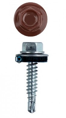 Саморез окраш.кров. 5,5х25 /3009/ красный | «ТАТМЕТИЗ» Саморез окраш.кров. 5,5х25 /3009/ красный - магазин крепежа «ТАТМЕТИЗ»