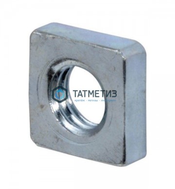 Гайка квадратная низкая DIN 562, оц М 8 (8000 шт/уп) МН | «ТАТМЕТИЗ» Гайка квадратная низкая DIN 562, оц М 8 (8000 шт/уп) МН - магазин крепежа «ТАТМЕТИЗ»